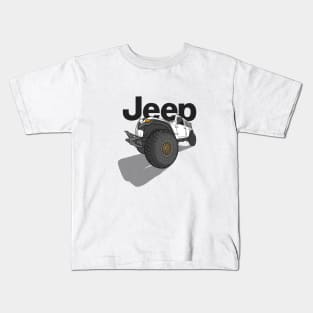 Jeep Design - White Kids T-Shirt